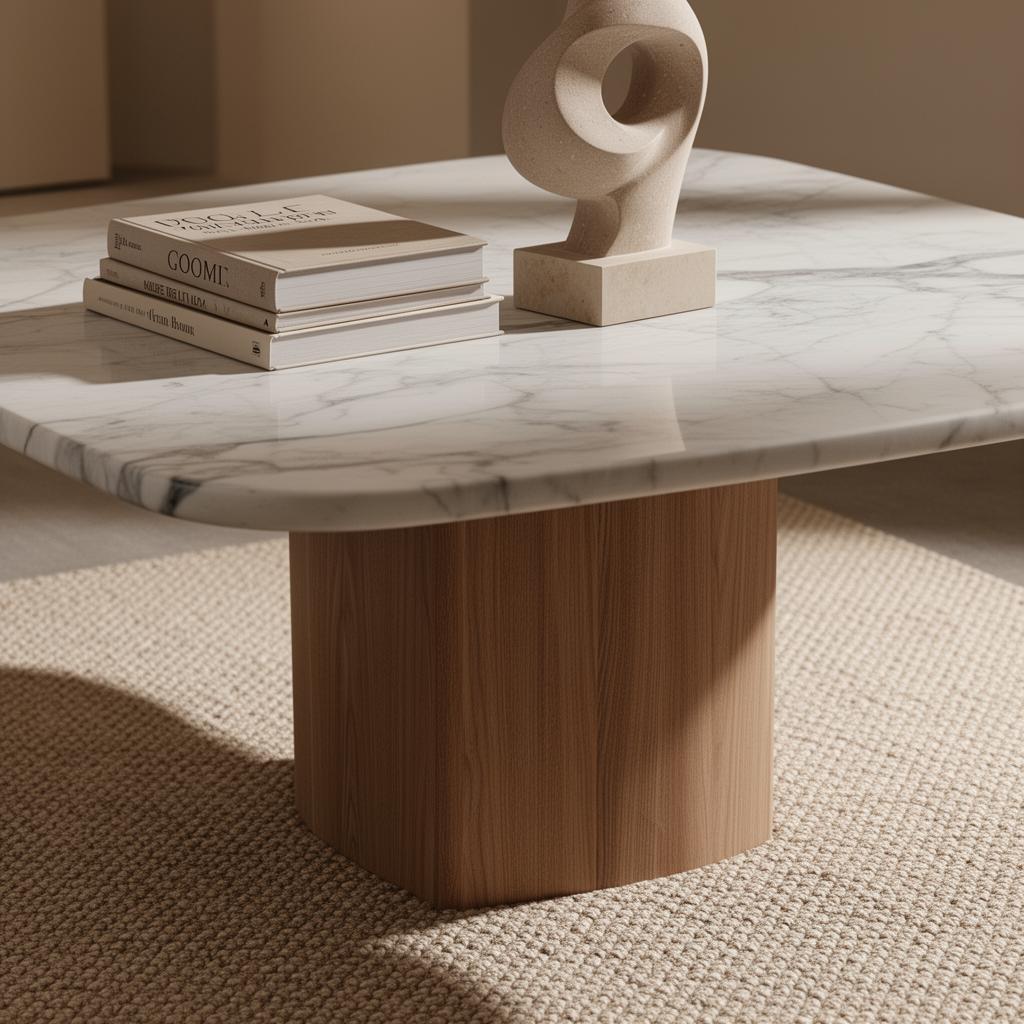 Mesa de centro em mármore