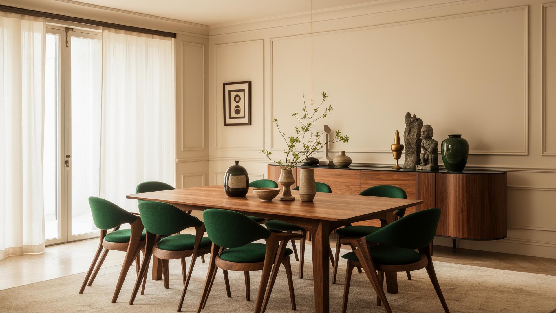 Mesas, aparadores e decoração